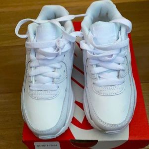Kids / Toddlers White Nike Air Max 90 sz 12